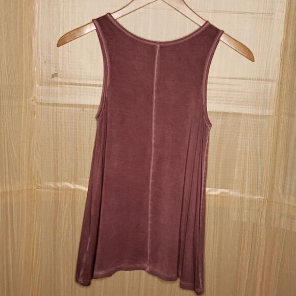 American Eagle Soft & Sexy Womens Mauve Pink Tye Die Swing Tank Top Small - Picture 2 of 6